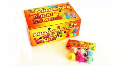 kolorowe kulki dymne 6szt. A12 0223 KE196