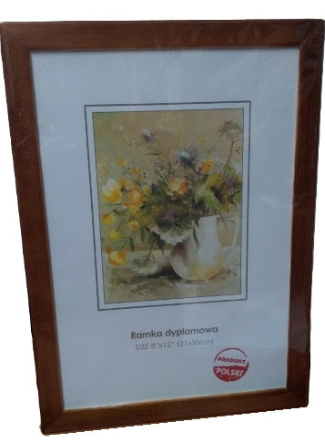 ramka na zdjęcia dyplomowa 21x30 brąz