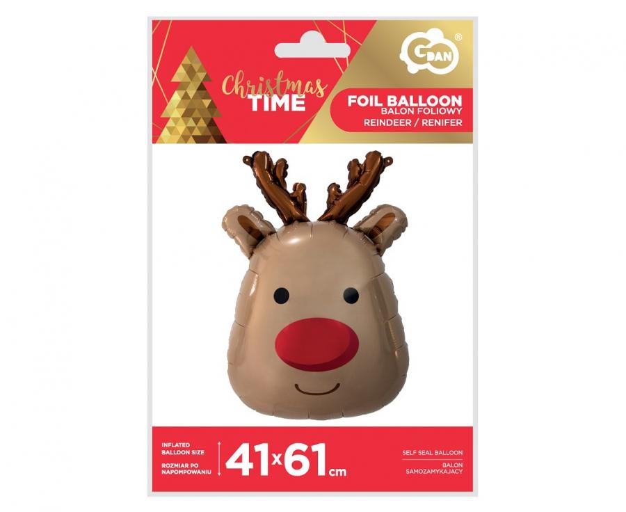 balon foliowy Renifer  41x61cm | BF-HREN