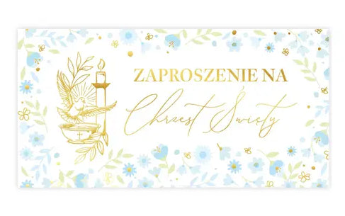 zaproszenia 10szt. DL Chrzest - 46