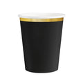 kubek czarny Classic Gold 220ml 6szt. 159286