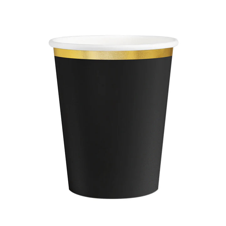 kubek czarny Classic Gold 220ml 6szt. 159286