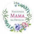naklejki 12szt Najlepsza Mama na świecie  fi-55