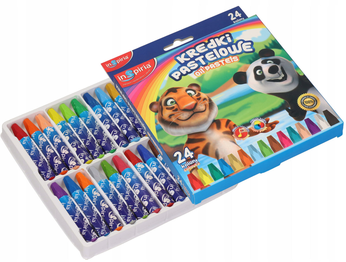 kredki 24szt PASTELOWE INSPIRIA 6580