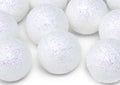 kulki brokat 9szt. BIAŁE BROKAT fi-3cm | DK3-008