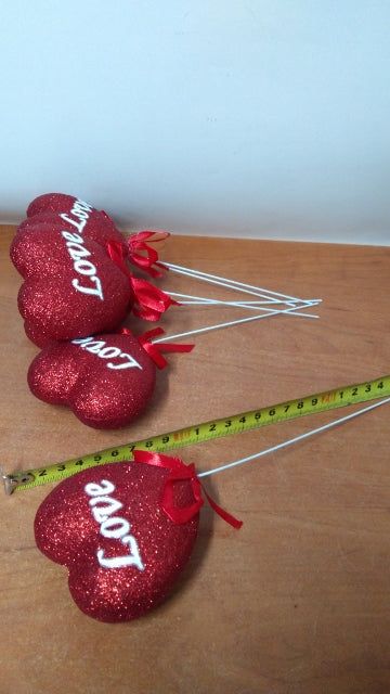 serca na piku 6szt. LOVE | VAA-17116