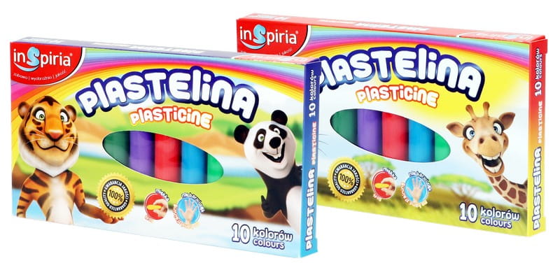 plastelina 10 kolorów INSPIRIA 3811