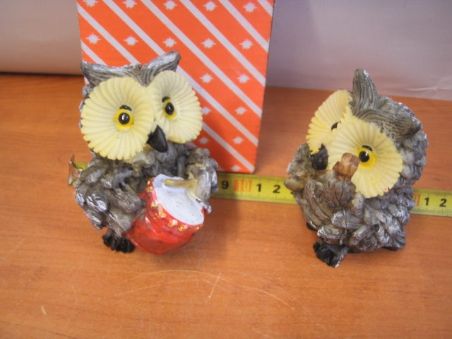figurka  2szt sowa 9cm 17-0289