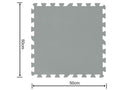 piankowa mata pod basen szara 50 x 50cm 9szt 2,25m2 Bestway 58639