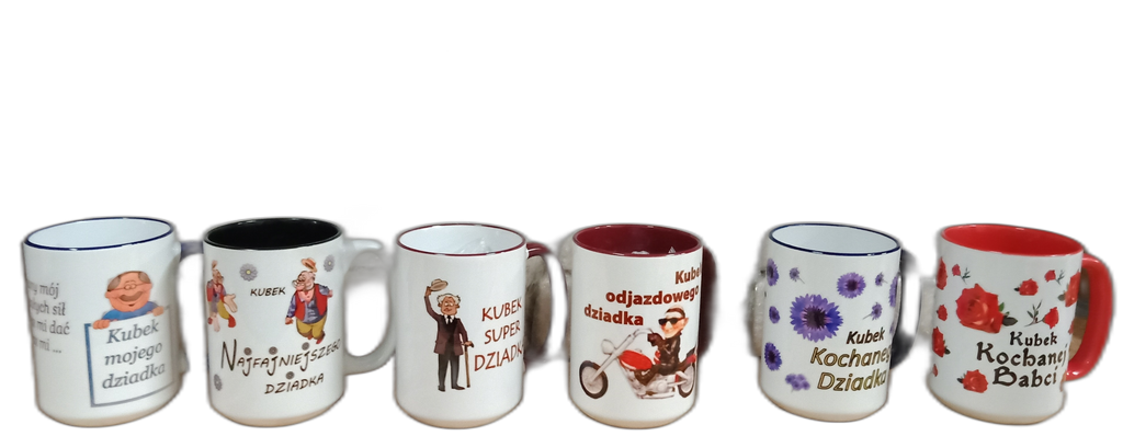kubek ceramiczny duży w kartoniku 450ml  Babcia w5
