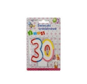 świeczka urodzinowa ''30''  | ŚW-289K