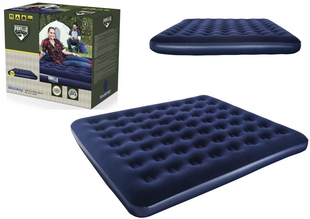 materac flokowany dwuosobowy 2,03x1,83x22cm | 67004