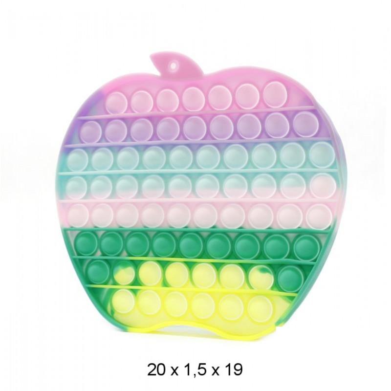 odstresowująca sensoryczna zabawka Push Pop Bubble Fidget  jabłko