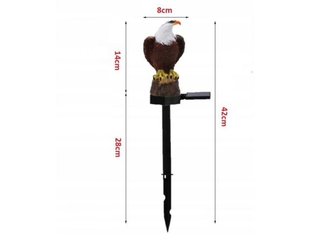 lampka led solarna dekoracyjny ORZEŁ 42 cm/50 2953