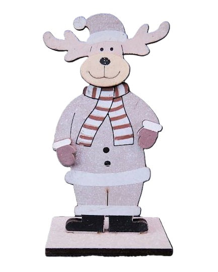 renifer drewniany figurka wys. 14cm | 484018