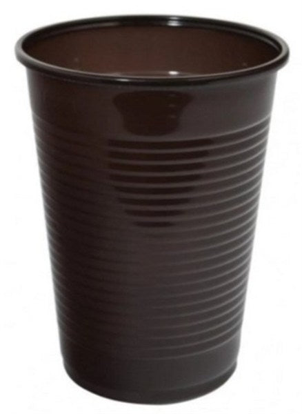 kubki plastikowe 200ml brązowe termiczne 100szt. 03-15