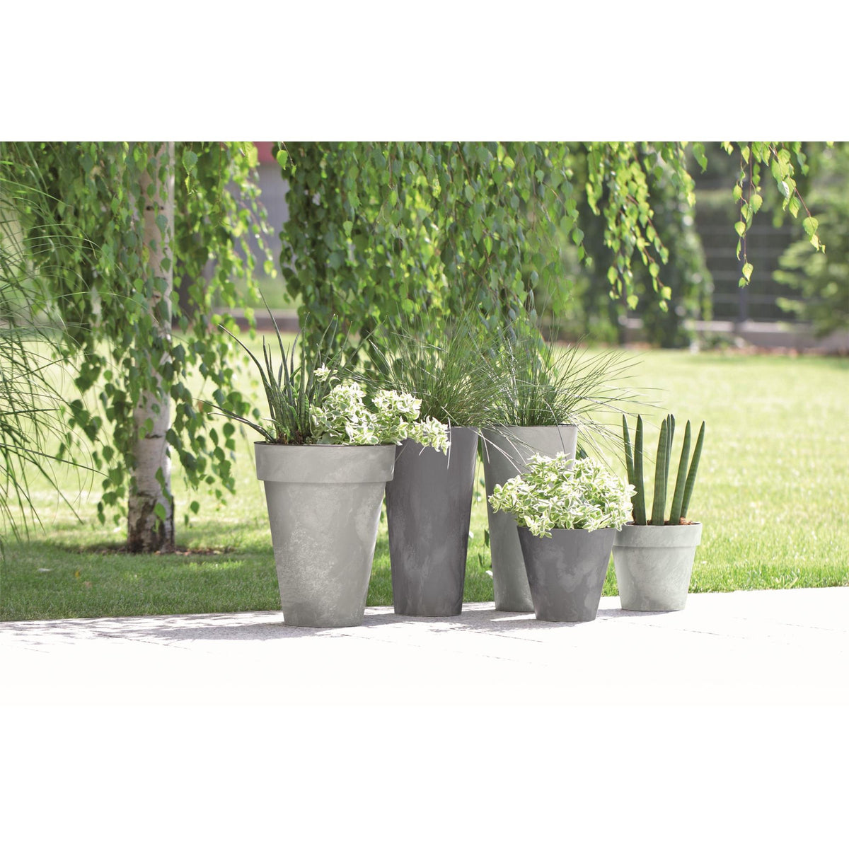 doniczka Tubus Effect  20x h19cm - beton |  DTUB200B