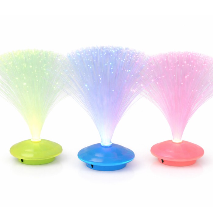 lampka światłowodowa UFO multikolor na baterie wys.30cm. 4354