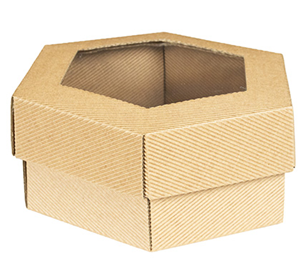pudełko z okienkiem 26 x 9cm  HEX-2