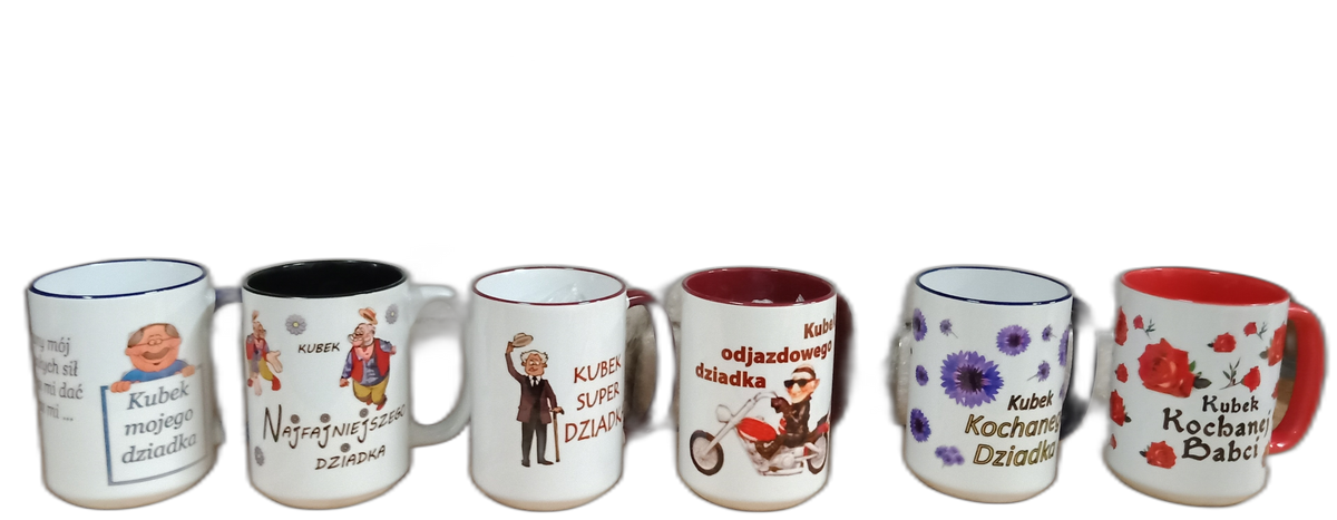 kubek ceramiczny duży w kartoniku 450ml  Babcia..