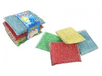 zmywak, gąbka do czyszczenia naczyń 12,5 x 8 x 1,5 cm kpl 4 szt YH-005 ZMC-102