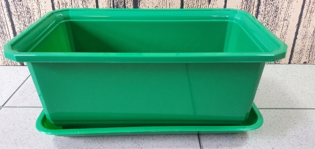 skrzynka  balkonowa+podstawka 30cm ZIELONA