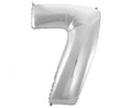 Balon foliowy B&C "Cyfra 7", srebrna, 92 cm     FG-C85S7