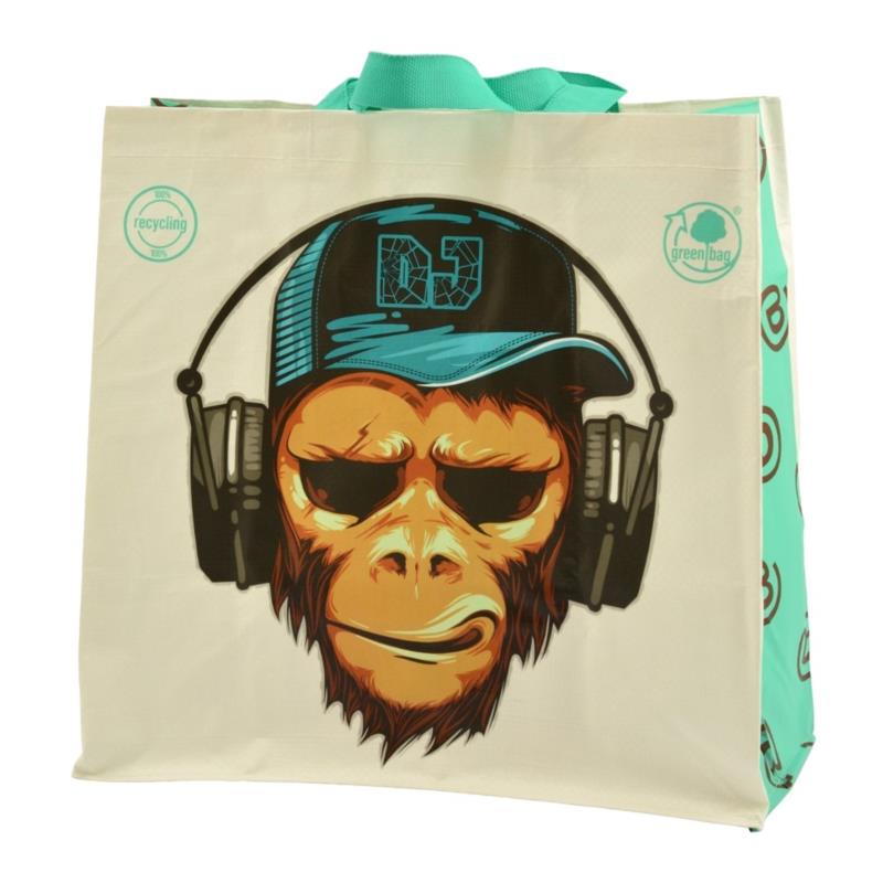 torba tkana z uszami 34x34x18cm DJ MONKEY