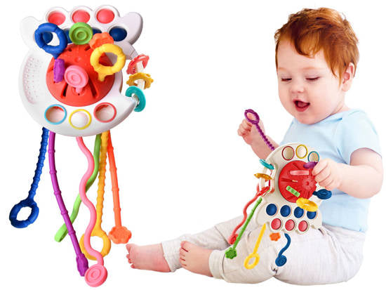 interaktywna zabawka sensoryczna 4w1 gryzak | ZA4274