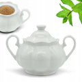 cukiernica 290ml porcelanowa pojemnik na cukier cukierniczka z pokrywą TR-22-055