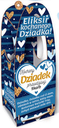 skrzynka na zdrowotne medykamenty i nalewki 33x10x12cm Kochany Dziadek prawdziwy skarb