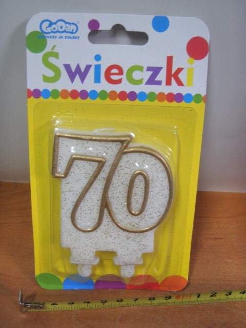 świeczka cyferka ''70'' PF-SCZK70
