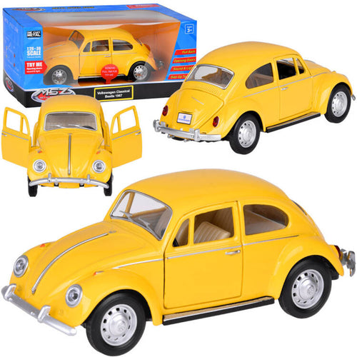 auto kolekcjonerskie Volkswagen Classical Beetle 1967 1:36 metalowe auto światło dźwięk MSZ ZA5055