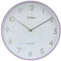 zegar timo B312 25cm fioletowy