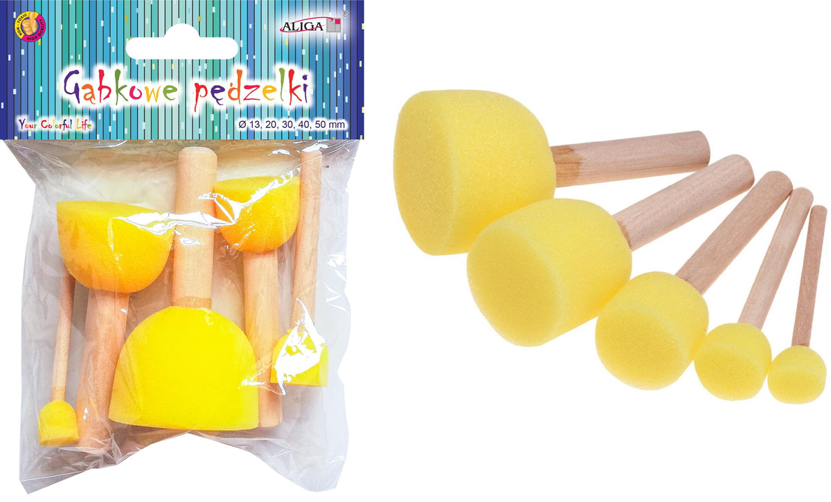 pędzelki gąbkowe  5szt. |   PG-4392