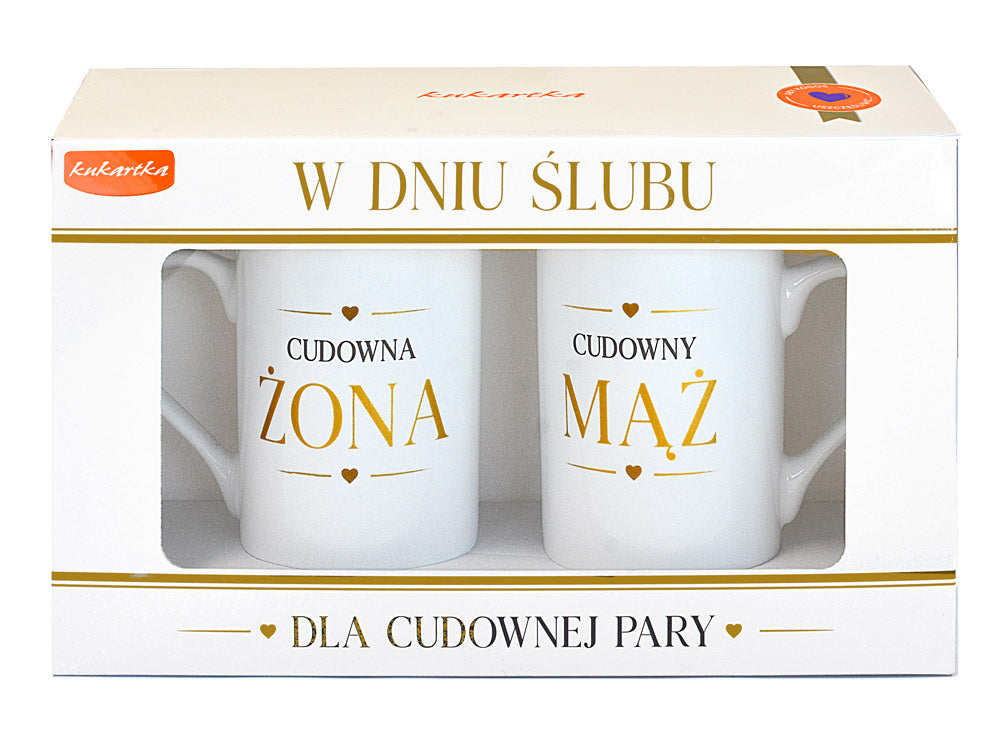 kpl.2 kubków Cudowna żona / Cudowny mąż Q 1081 Ślub