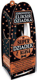 skrzynka na  zdrowotne medykamenty i nalewki 33x10x12cm Super Dziadek z klasą