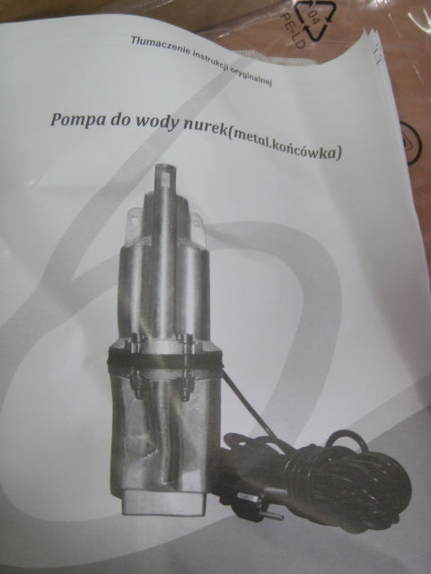 pompa do wody z metalową końcówką NUREK