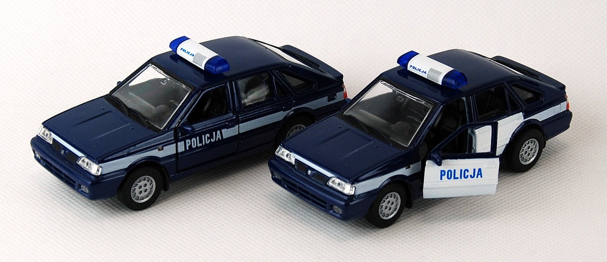 auto metalowe WELLY 1:34 PRL POLONEZ POLICJA