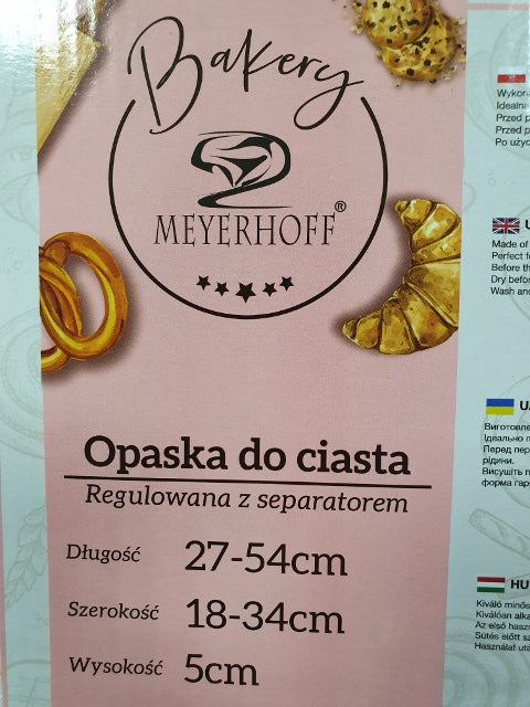 opaska do ciasta regulowana forma z separatorem   TR-551