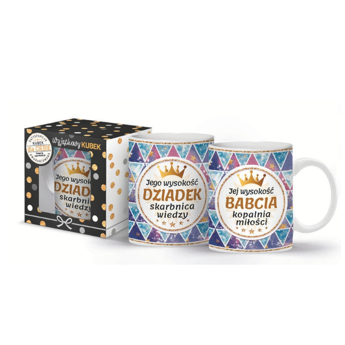 kubek 300ml Jego wysokość Dziadek skarbnica wiedzy | 3309-BD2D
