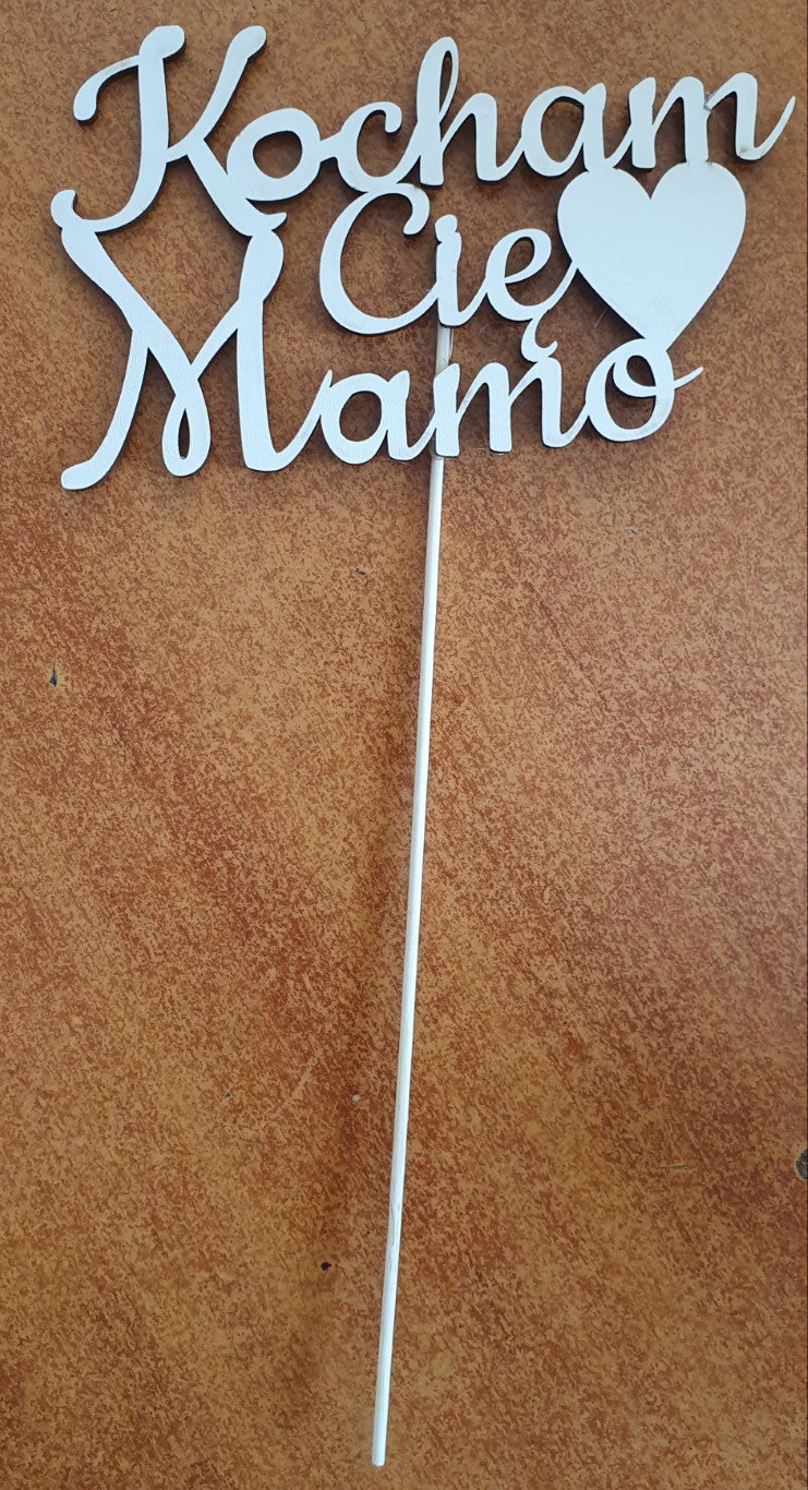 napis na piku 5szt  Kocham Cię Mamo