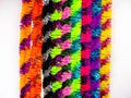 druciki pluszowe przeplatane metalizowane 10szt. mix kolorów 9mm x 50cm dp-0217