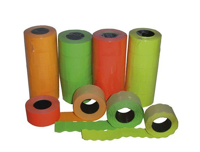 taśma do metkownicy 26x12 kolor falista 5szt.