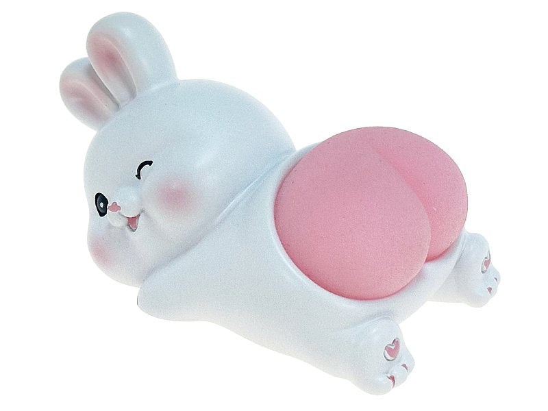 figurka królik lub panda z pupą gniotkiem 8cm żelowa pupa