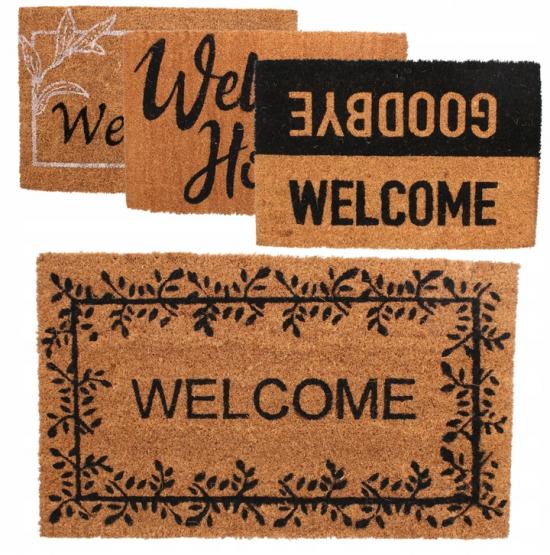 wycieraczka PVC + KOKOS "WELCOME" 40X60