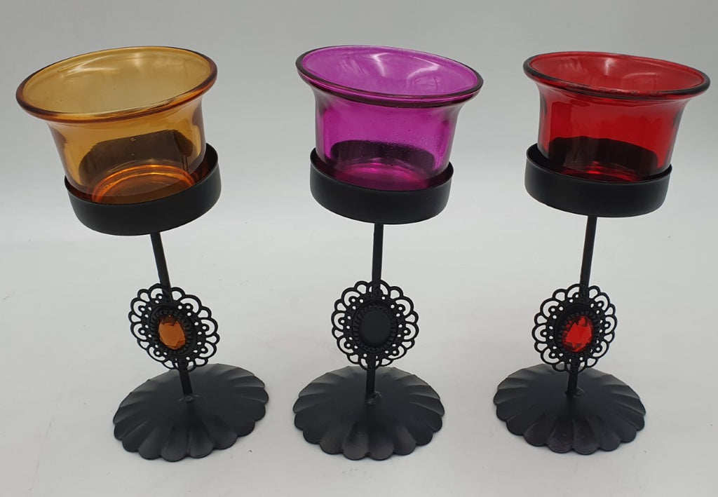 świecznik na tea lights w pudełku metalowy | Q150502044