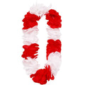 naszyjnik  HAWAJSKI biało-czerwony   DJ-NHBC