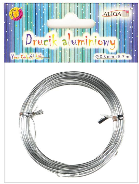 drucik aluminiowy fi-0,8mm dł-7m  | DA-0807