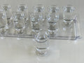 kieliszki 50ml. plastikowe na stopce 20szt 33-40